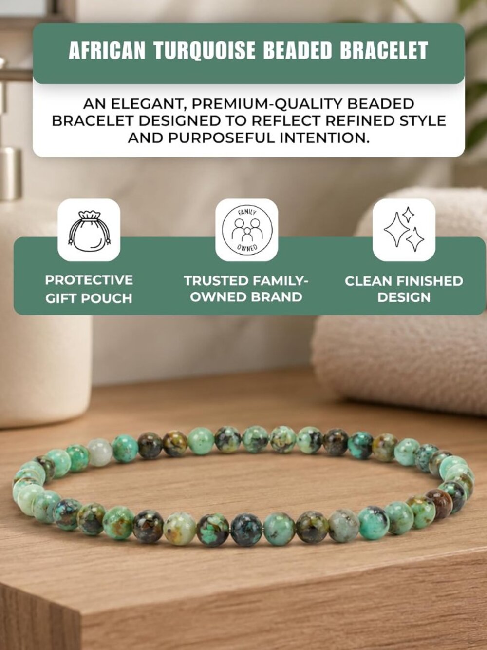 Gemstone Beaded Bracelets For Women and Men – Promotes Protection, Courage, Focu - Picture 7 of 7